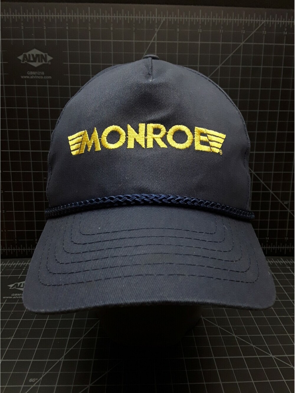 Monroe Cap Shock Absorbers Embroidered Logo Snapback Hat Auto Mechanics